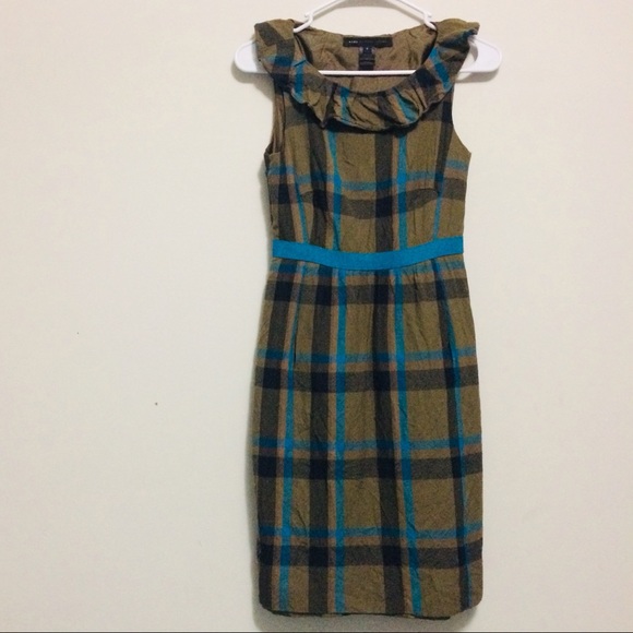 Marc By Marc Jacobs Dresses & Skirts - Marc by Marc Jacobs | Olive & Blue Plaid Dress
